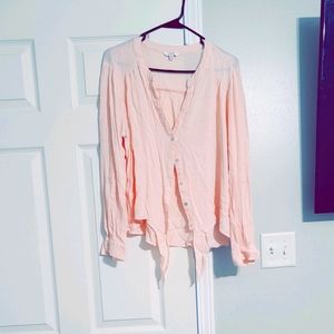 Long sleeve button up blouse